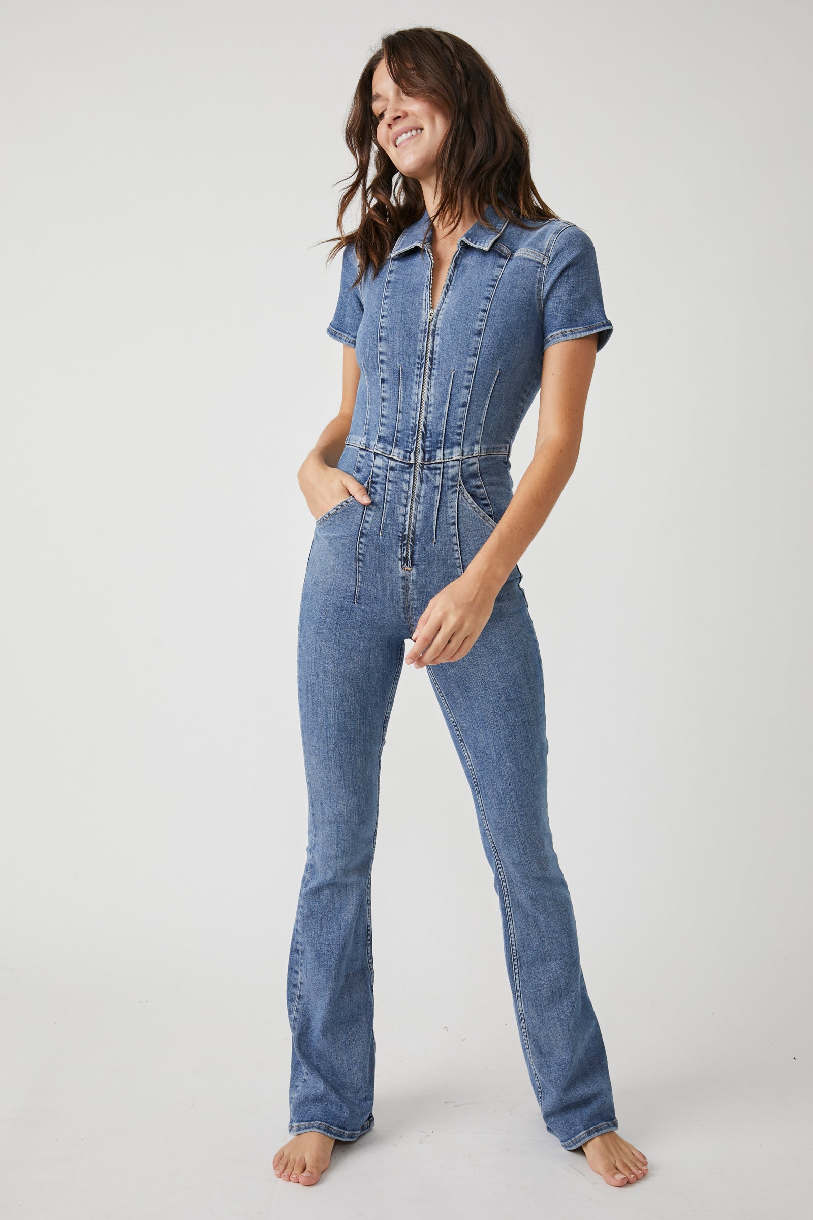 Free People Jayde Flare Jumpsuit The Pretty Thistle Boutique Free People Jayde Flare Jumpsuit The Pretty Thistle Boutique